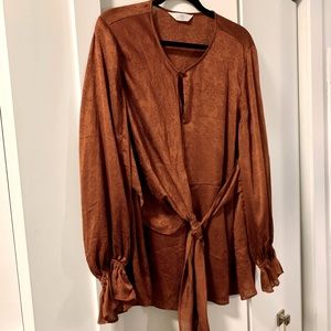 Addition Elle rust tie blouse